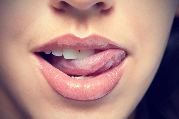 Woman-Licking-Her-Lips